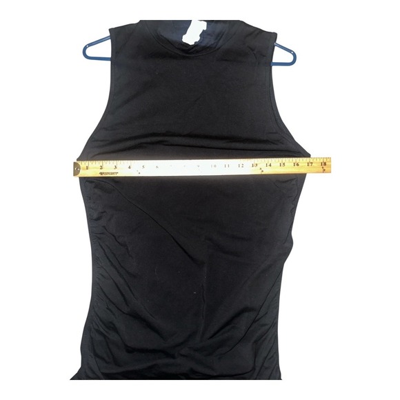 Fabletics Womens Black Mock Neck Tank, Large - Picture 6 of 8